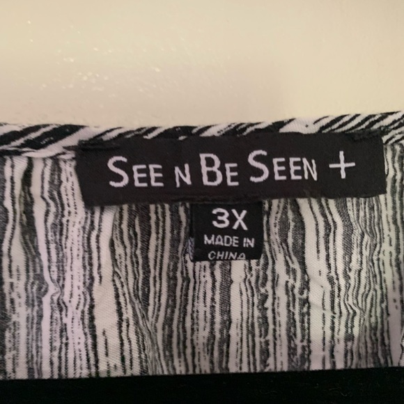 See Be Seen Black Embroidered top 3x - Picture 2 of 5